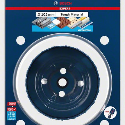 BOSCH Hole saw Expert Tough Material Saw-Ø 102 mm Profundidad de corte 60 mm ( 4000800259 )