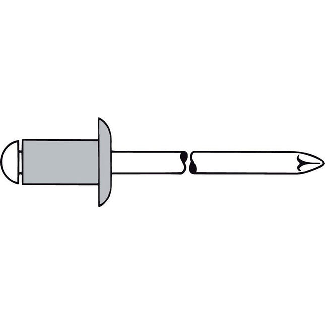Remache ciego GESIPA Vástago de remache d x l 6 x 16 mm ( 4000813243 )