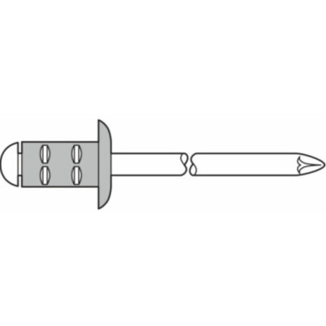 GESIPA blind rivet PolyGrip(R) rivet shank d x l 3.2 x 11 mm ( 4000813758 )