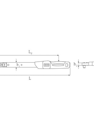 STAHLWILLE Drehmomentschlüssel 730NR/10QR FK 1/2 ″ 20 - 100 Nm ( 4000826536 )