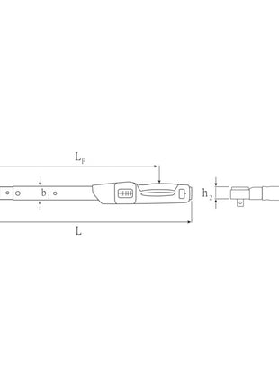 STAHLWILLE Drehmomentschlüssel 730NR/40FK 3/4 ″ 80 - 400 Nm ( 4000826541 )