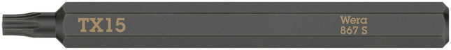 WERA Bit 867 S TORX 15 x 70 mm 1/4 ″ TORX 15 Length 70 mm ( 4000827263 )