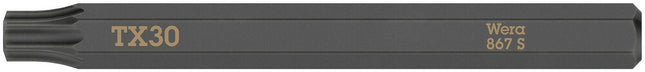 WERA Bit 867 S TORX 30 x 70 mm 1/4 ″ TORX 30 Lunghezza 70 mm ( 4000827266 )