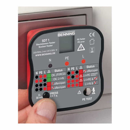 BENNING SDT 1 tester per prese di corrente con contatto di terra ( 4000828811 )