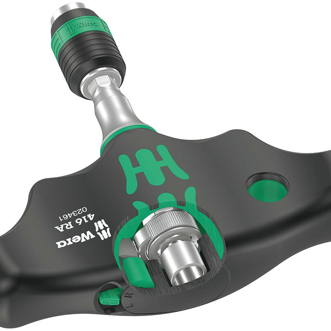 WERA bit holder 416 RA 1/4 ″ Ratchet with fine serration ( 4000829883 )