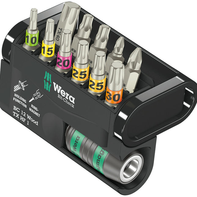 WERA Assortiment d'embouts Bit-Check 12 Wood TX HF 1 12 pièces ( 4000829911 )