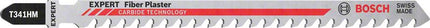Hoja de sierra de calar BOSCH Fibre Plaster T 341 HM Longitud total 132 mm ( 4000837441 )