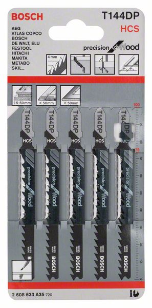 BOSCH jigsaw blade T 144 DP total length 100 mm ( 4000837511 )