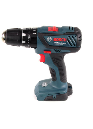 Bosch GSB 18-2-Li Plus Schlagbohrschrauber Professional 18 V im Koffer + 1x GBA 2,0 Ah + Schnellladegerät + 5 tlg. Steinbohrer Set + 7 tlg. Holzbohrer Set + USB Ladegerät Adapter - Toolbrothers