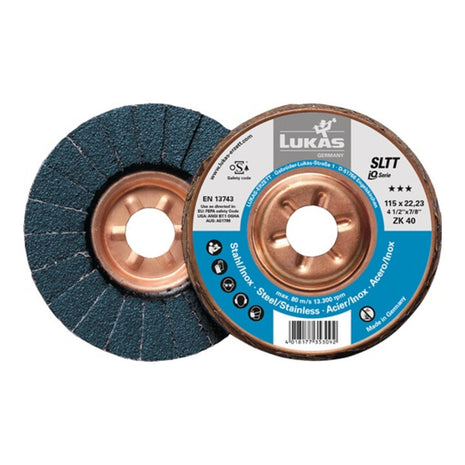 LUKAS flap disc SLTT ZK Ø 125 mm grain size 60 flat ( 4000840322 )