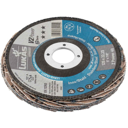 Disco de láminas LUKAS V2 POWER ZK Ø 125 mm grano 40 plano ( 4000840346 )