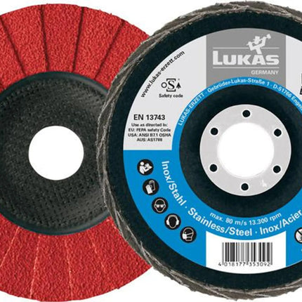 Disco de láminas LUKAS V2 POWER CER Ø 125 mm granulometría 40 plana ( 4000840349 )