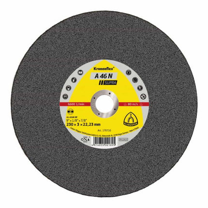 Disco de corte KLINGSPOR A 46 N Supra D230x3mm recto ( 4000841039 )