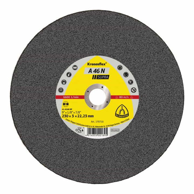 KLINGSPOR cutting disc A 46 N Supra D230x3mm straight ( 4000841039 )