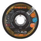 Disco de corte RHODIUS XTK8 D115x0.8mm acodado ( 4000841290 )