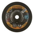 Disco de corte RHODIUS XT10 D180x1,5mm acodado ( 4000841296 )