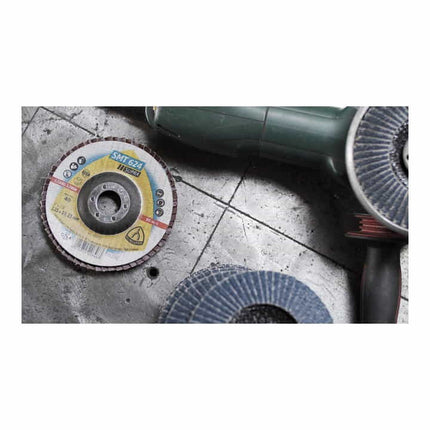 KLINGSPOR Disque à lamelles SMT 624 Supra D. 125 mm granulat. 60 12 degr. conique ( 4000842315 )