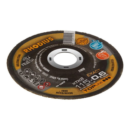 Disco de corte RHODIUS XTK6 EXACT D125x0.6mm recto ( 4000843182 )
