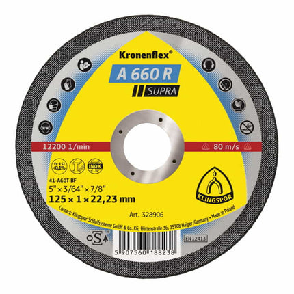 KLINGSPOR cutting disc A 660 R Supra D115x1mm straight ( 4000843411 )