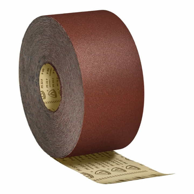 Rollo de papel de lija KLINGSPOR PS 22 F ACT 115 mm grano 40 ( 4000844789 )