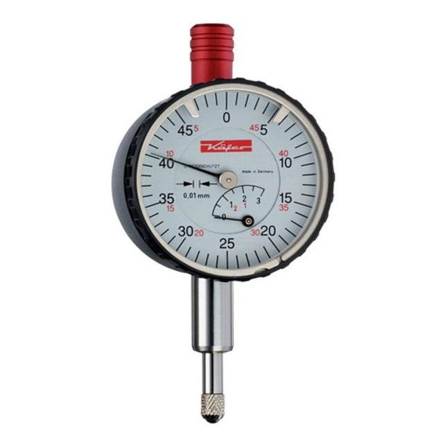 Reloj comparador pequeño KÄFER KM4/5T 5 mm lectura 0,01 mm ( 4000851661 )