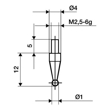 KÄFER measuring insert Ø 3 mm ball ( 4000851680 )