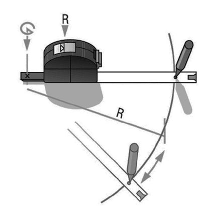 BMI Mètre-ruban de poche VISO longueur 3 m largeur 16 mm mm/cm ( 4000855882 )
