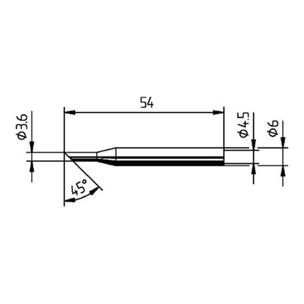 ERSA soldering tip series 162 bevelled ( 4000872411 )