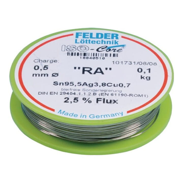 FELDER solder wire ISO-Core(R) RA 0.5 mm ( 4000872790 )