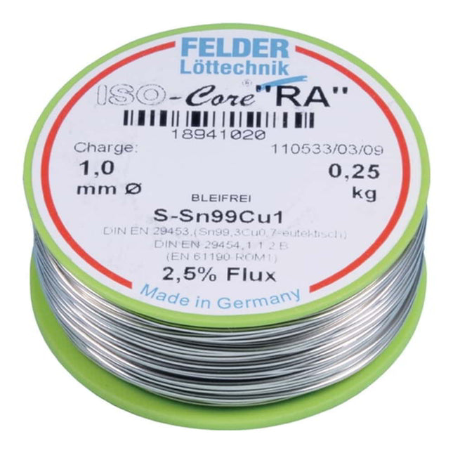 FELDER solder wire ISO-Core(R) RA 1 mm ( 4000872796 )