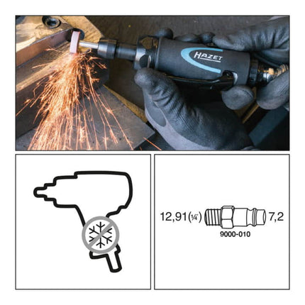 HAZET pneumatic bench grinder 9032N-1 2000-25000 min-¹ ( 4000898931 )