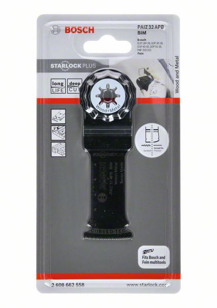 BOSCH Hoja de sierra de inmersión PAIZ 32 APB Anchura 32 mm Profundidad de inmersión 60 mm ( 4000907744 )