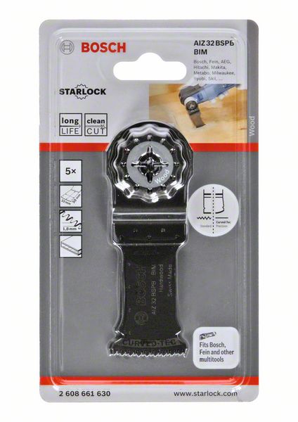 Hoja de sierra de inmersión BOSCH AIZ 32 BSPB Anchura 32 mm Profundidad de inmersión 50 mm ( 4000908709 )