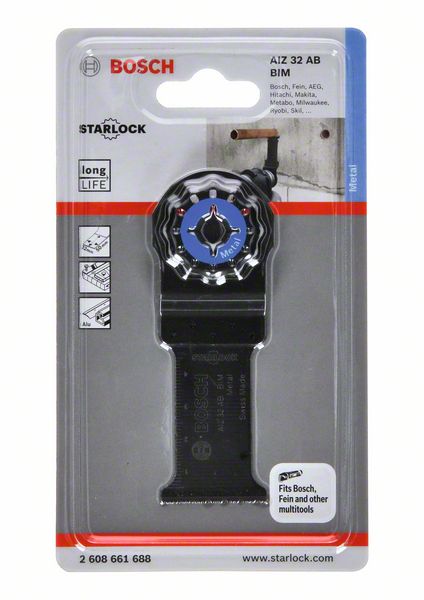 Hoja de sierra de inmersión BOSCH AIZ 32AB Anchura 32 mm Profundidad de inmersión 50 mm ( 4000908731 )