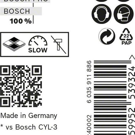 BOSCH Steinbohrer Expert CYL-9 10er Pack Nenn-Ø 6 mm Arbeitslänge 60 mm ( 4000909782 )