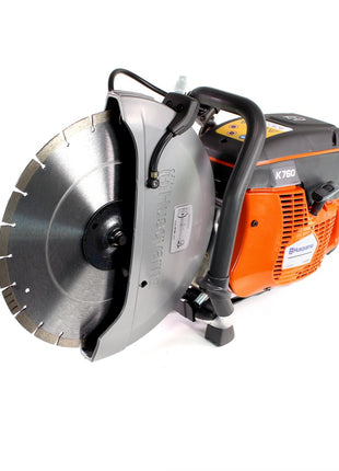 Husqvarna K 760 Trennschleifer 350 mm Beton Metall Power Cutter Säge 5,0 PS 9000 U/min mit einer Diamanttrennscheibe - Toolbrothers