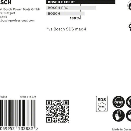 Trapano a percussione BOSCH Expert SDS max-8X Ø 16 mm lavoro l.200 mm l.340 mm ( 4000909895 )