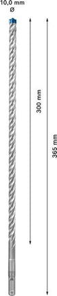 Wiertarka udarowa BOSCH Expert SDS-7X Ø 10,0 mm długość robocza 300 mm długość 365 mm ( 4000909946 )