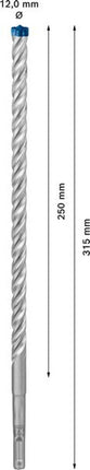 Trapano a percussione BOSCH Expert SDS-7X Ø 12,0 mm lavoro l.250 mm l.315 mm ( 4000909951 )