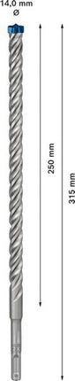 BOSCH hammer drill Expert SDS-7X Ø 14.0 mm working l.250 mm l.315 mm ( 4000909957 )
