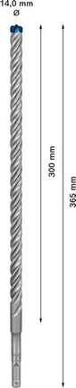 BOSCH Hammer drill Expert SDS-7X Ø 14.0 mm Working length 300 mm L.365 mm ( 4000909958 )