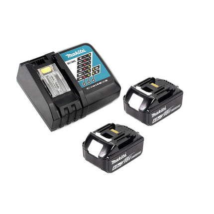 Makita DHP 483 RGJB Akku Schlagbohrschrauber 18 V 40Nm schwarz im Makpac + 2x 6,0Ah Akku + Ladegerät - Toolbrothers