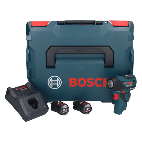 Bosch GDS 12V-115 Professional Akku Drehschlagschrauber 12 V 115 Nm 3/8" Brushless ( 06019E0103 ) + 2x Akku 3,0 Ah + Ladegerät + L-Boxx - Toolbrothers