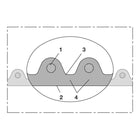 Manguera de aspiración e impulsión NORRES AIRDUC® PUR 356 AS Ø interior 32 mm (4501400200)