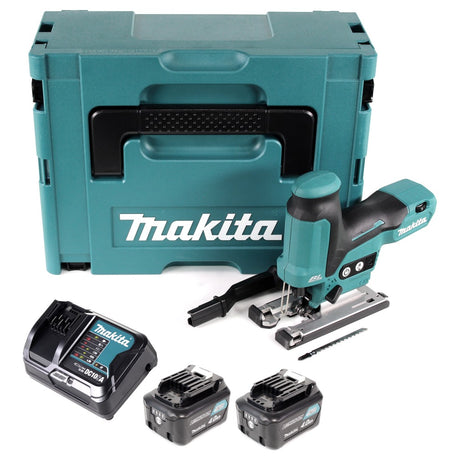 Makita JV 102 DSMJ Akku Pendelhubstichsäge 10,8V im Makpac + 2x 4,0 Ah Akku + Ladegerät - Toolbrothers