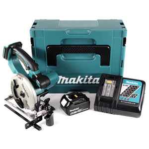 Makita DSS 501 RT1J 18V 136 mm Li-ion Akku Handkreissäge im Makpac + 1x 5,0 Ah Akku + Ladegerät