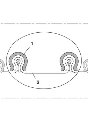 NORRES Tuyau d'aspiration et de soufflage CP HYP 450 350 mm 362,00 mm ( 4501402785 )