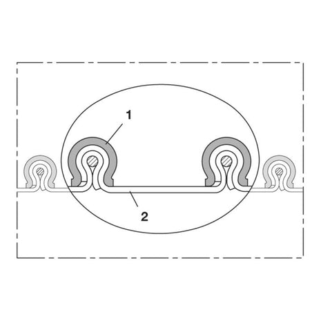 NORRES Manguera aspiración y soplado CP PTFE-INOX 475 FOOD 400 mm 412,00 mm (4501403793)