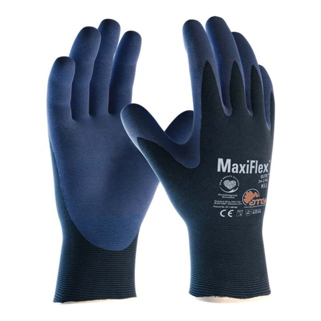 ATG Gant MaxiFlex® Elite™ 34-274 taille 8 bleu/bleu ( 4702000156 )