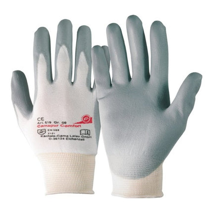 HONEYWELL gloves Camapur Comfort 619 size 9 white/grey ( 4702001108 )